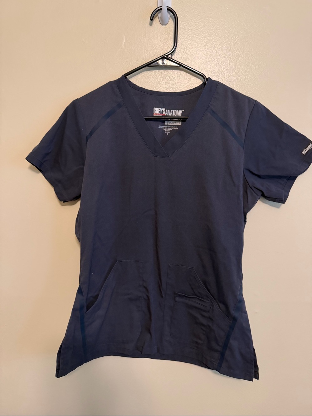 Grey's Anatomy Navy V-Neck Scrub Top